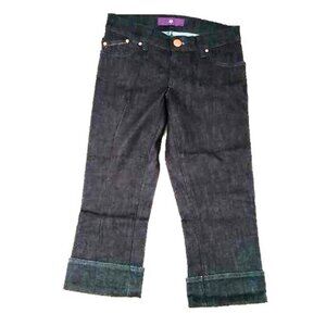 dVb by Victoria Beckham CROP Denim JEANS Dark Blue ( 25 )